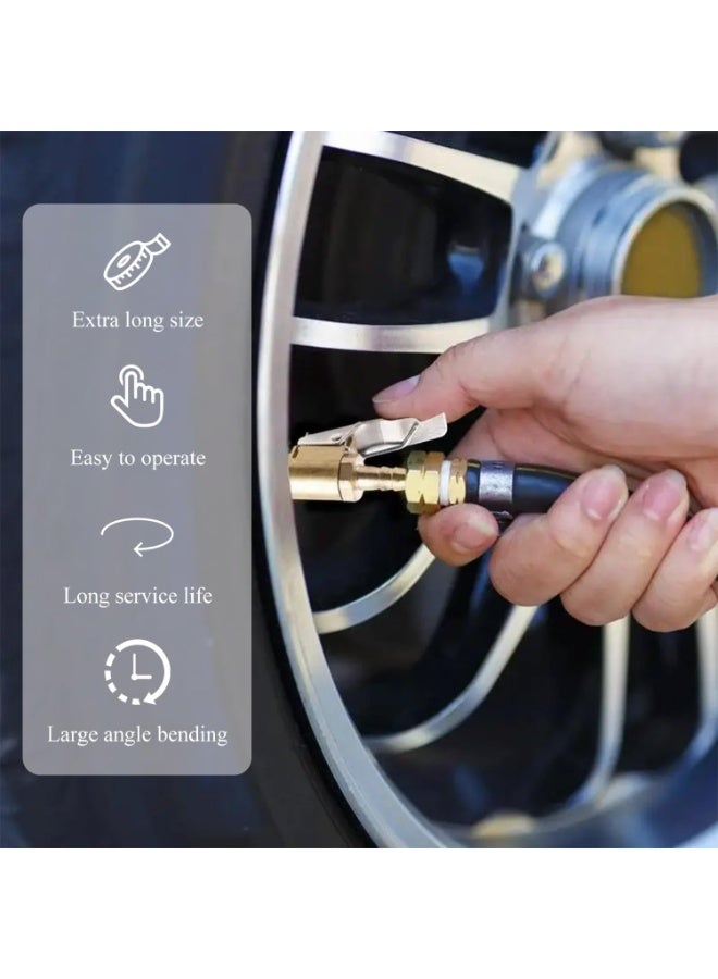 Tire Inflator Extension Tube Tyre Pump Quick Inflation Chuck Adapter Hose High-pressure Tube Car Motorcycle Maintenance Accessories - Image 3